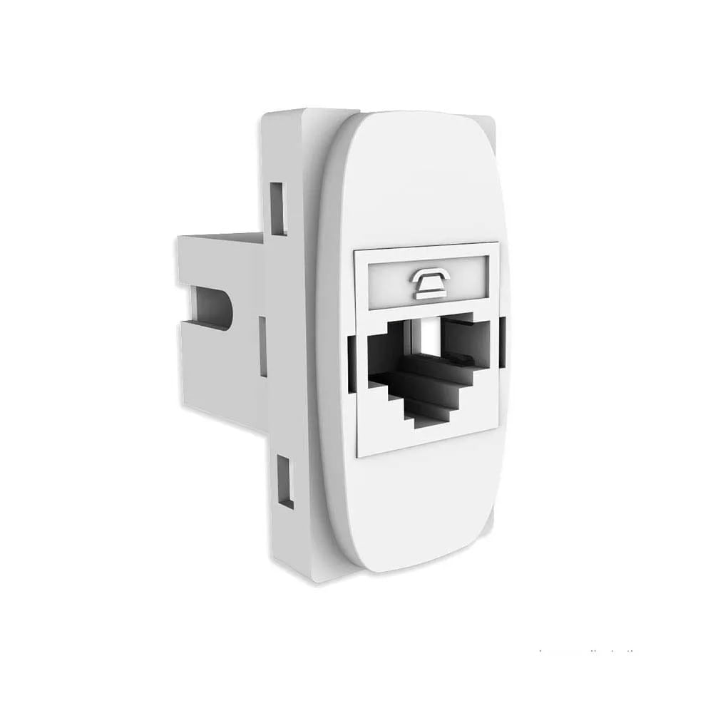 Tomada Rj11 4v Gracia Branco Alumbra