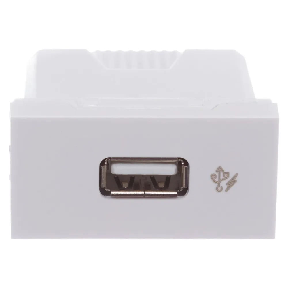Módulo Tomada Carregador Usb 1a Tipo A 127v 220v Branco Orion Schneider
