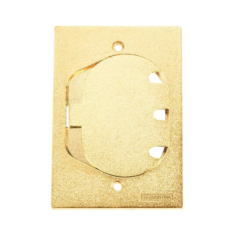 Tampa Piso Unha Simples Para Rj 45 4x2 Cromado 56121208 Tramontina