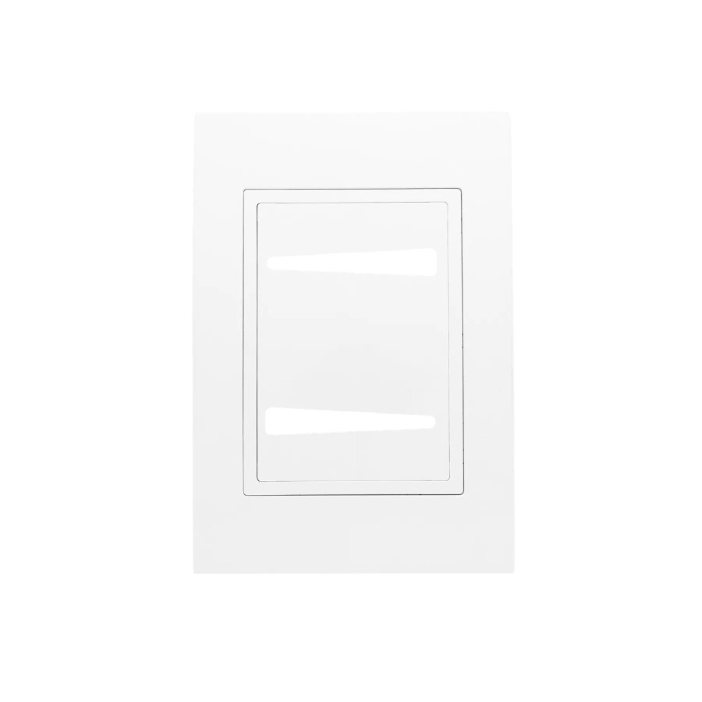 Placa 4x2 2 Interruptores Com Suporte Branca Ravenna Dicompel