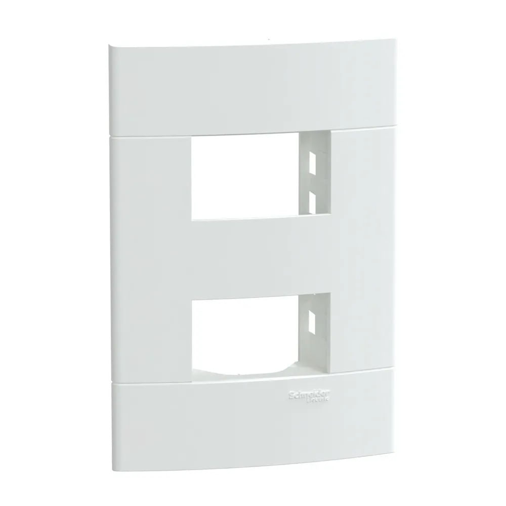 Placa Com Suporte 4X2 De 2 Postos Separados Branca Fosca Lunare Up Schneider