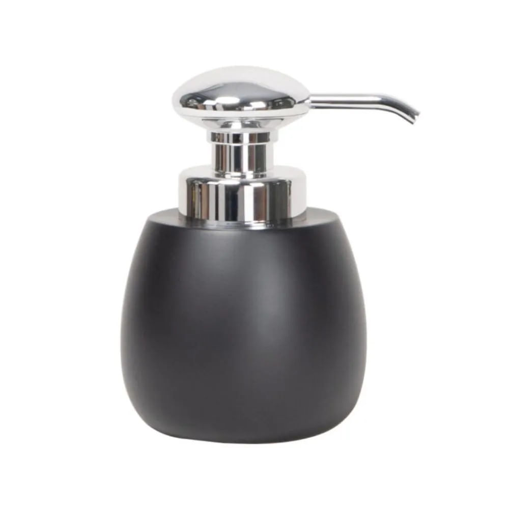 Porta Sabonete Líquido Preto Organic Curvy Coisas e Coisinhas