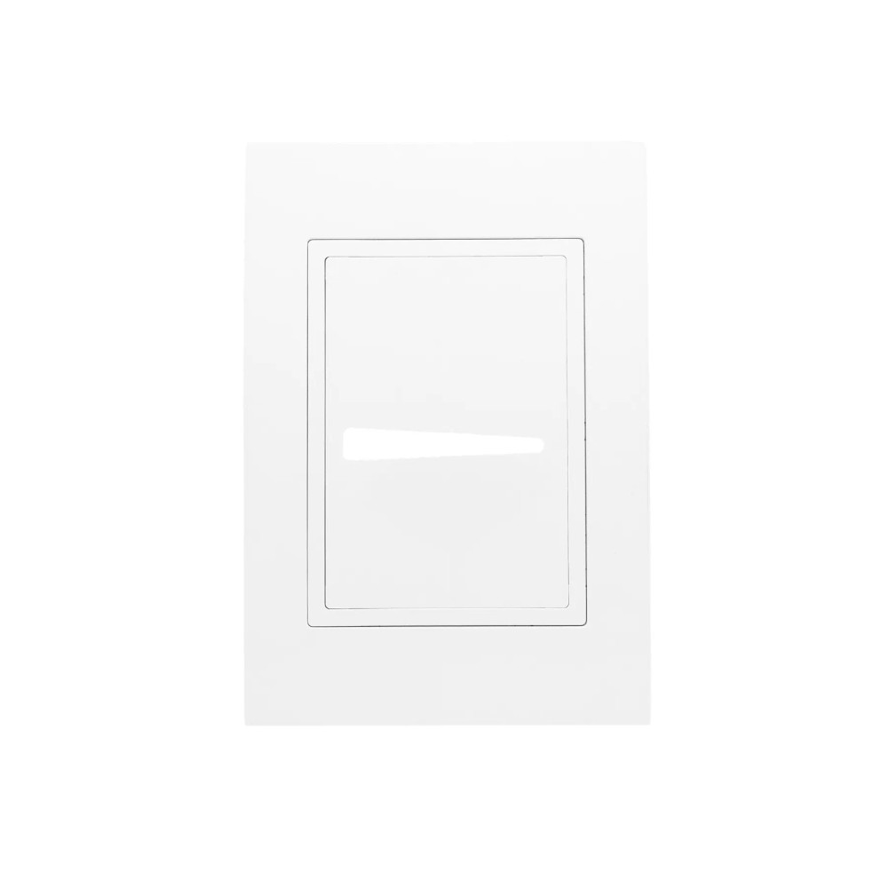 Placa 4x2 Interruptor Horizontal Com Suporte Branca Ravenna Dicompel