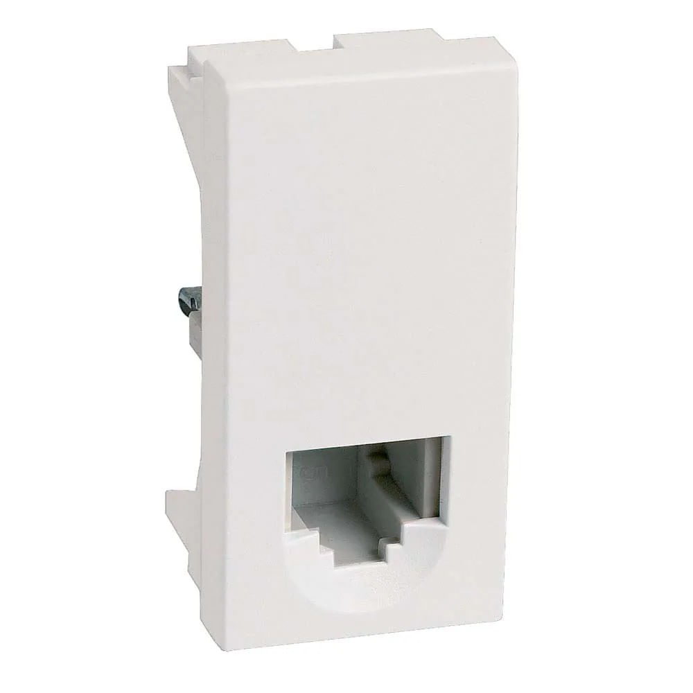 Módulo para tomada de telefone RJ11 branco Pialplus Pial