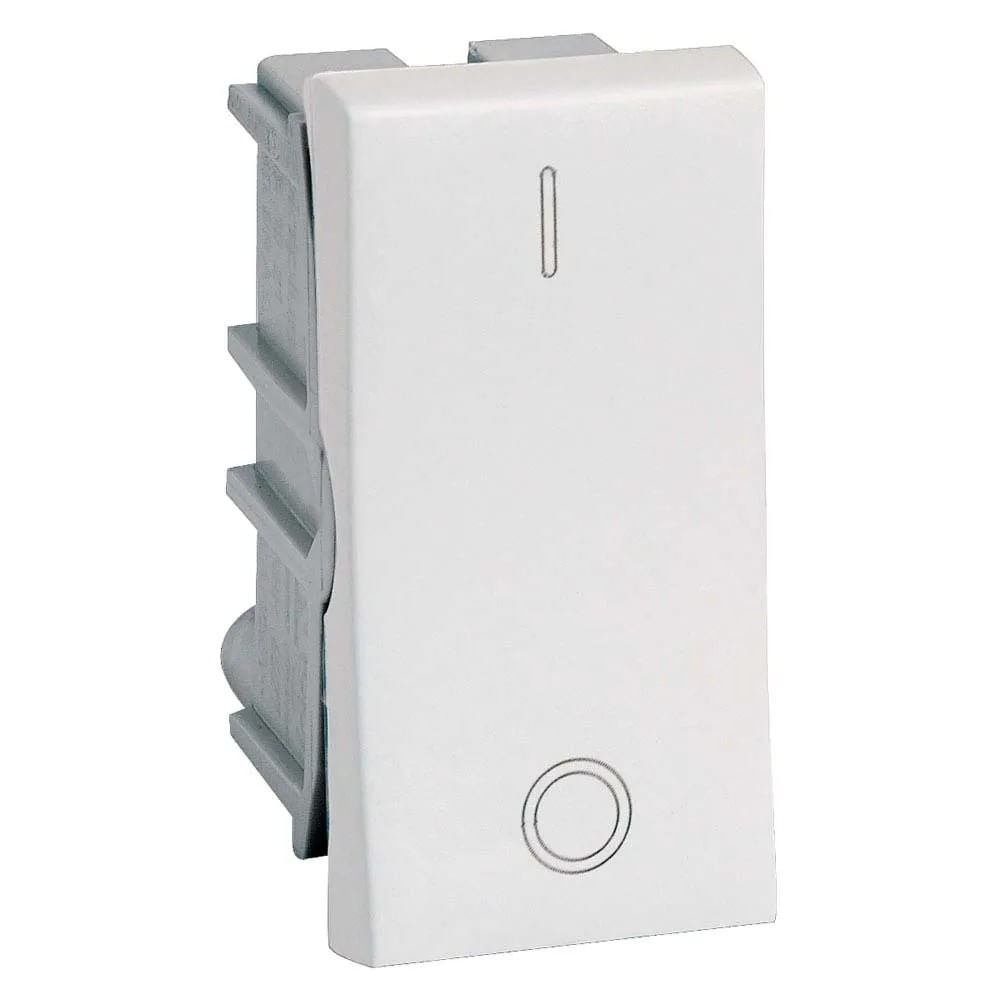 Módulo Interruptor Simples Bipolar 10a/250v Branco Protegido Contra Amarelamento Ocasionado Pela Ação De Raios Ultravioletas 612005 Pial Plus Legrand