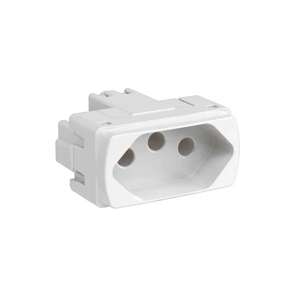 Módulo Tomada 2p T 10a 250v 1m Branco Miluz Schneider