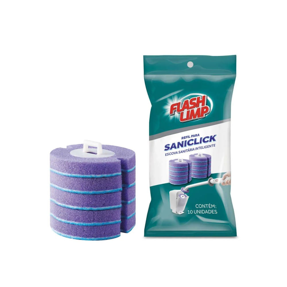 Refil Descartavel Para Escova Sanitaria Saniclick Flash Limp