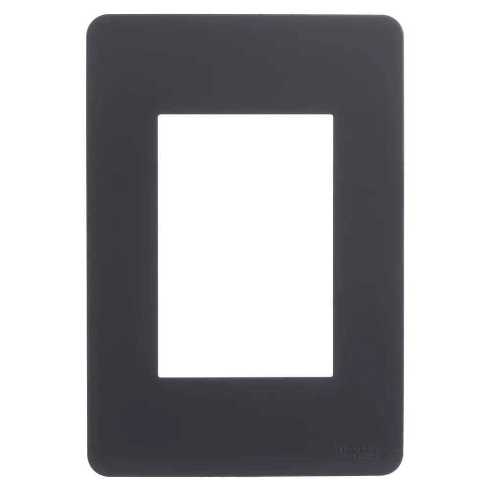 Placa 4X2 3 Postos Stellar Black Orion