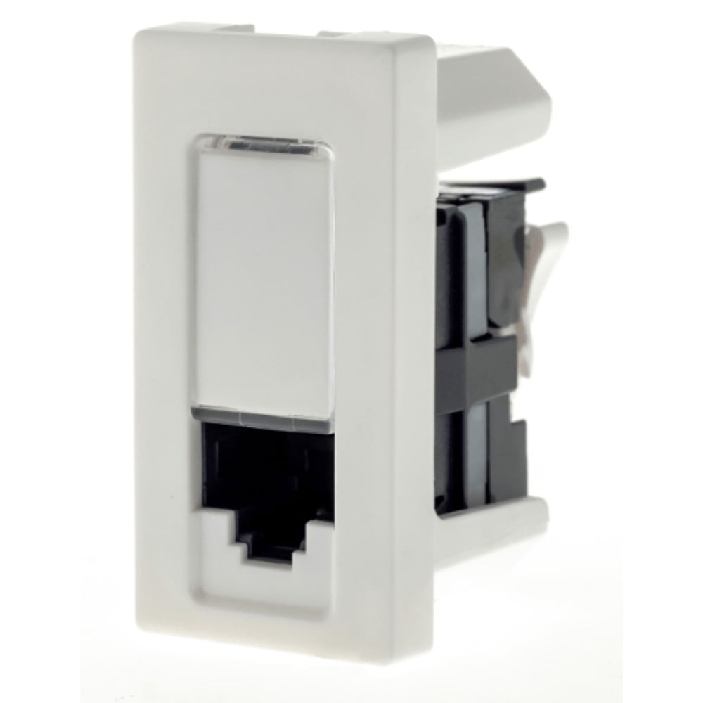 Tomada de Dados LCS2 RJ45 CAT5e 1M Branca Plus Pial + Tomada de Dados LCS2 RJ45 CAT5e 1M Branca Plus Pial