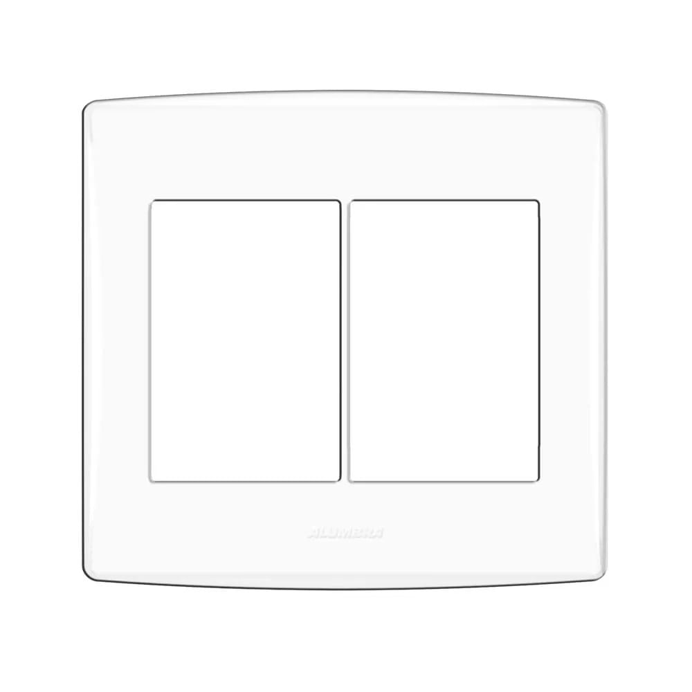 Placa 6 Módulos Com Suporte Bianco Pró 4x4 Branco Alumbra