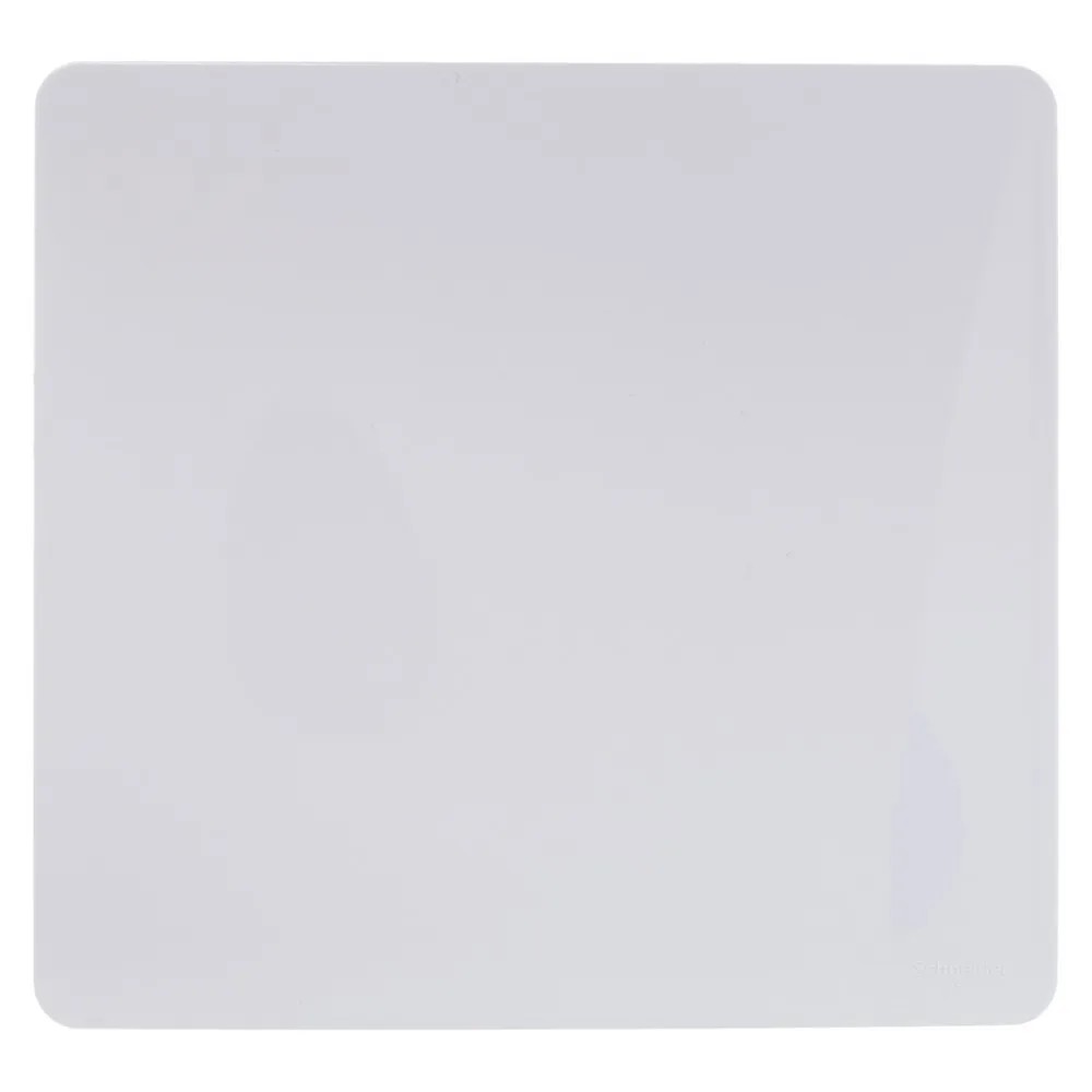 Placa 4x4 Cega Branco Orion Essence Schneider
