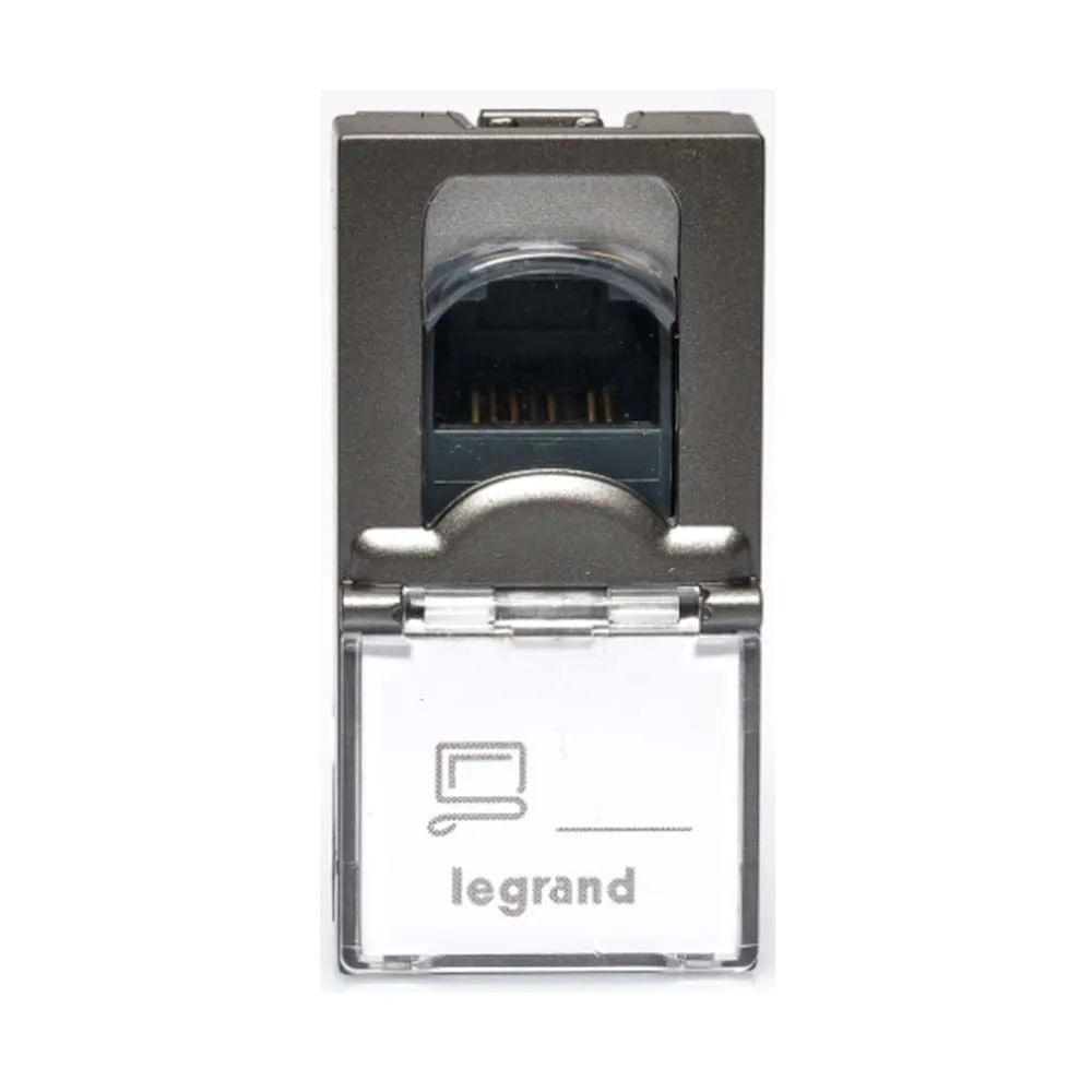Módulo tomada Arteor Rj45 magnésio 572803B Pial