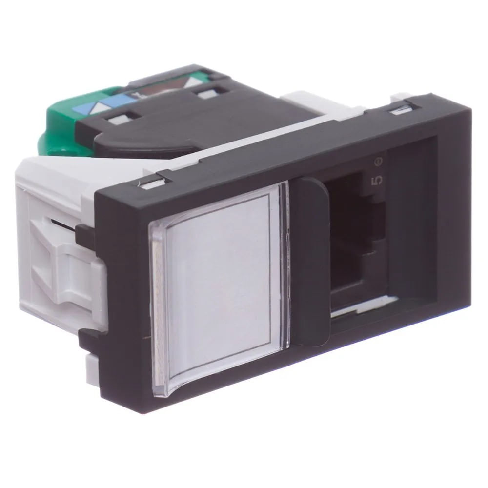 Módulo Tomada Rj45 Utp Categoria 5e Tool 1 Módulo Grafite Orion Schneider
