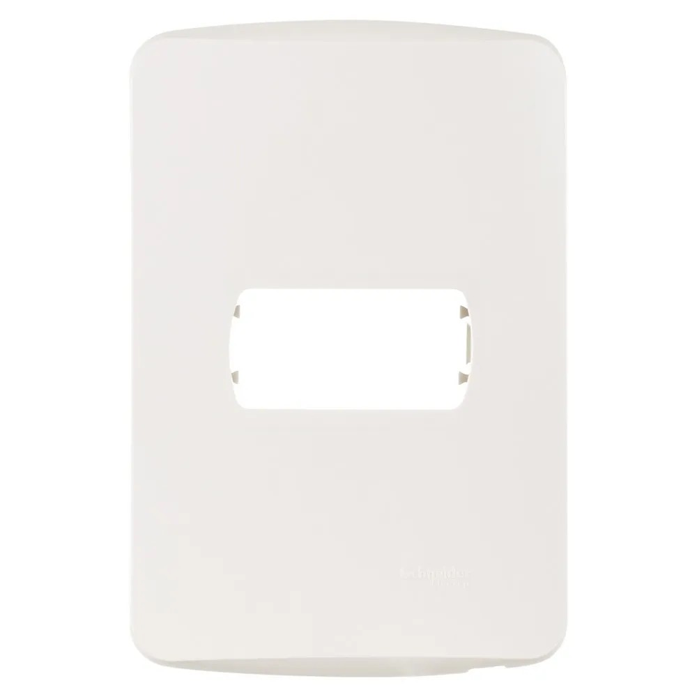 Placa 4x2 1 Posto Com Suporte Branco Miluz Schneider