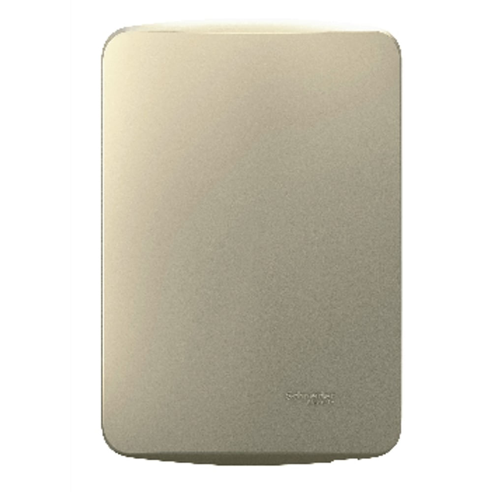 Placa 4x2 Cega Com Suporte Dourada Miluz Colors Schneider