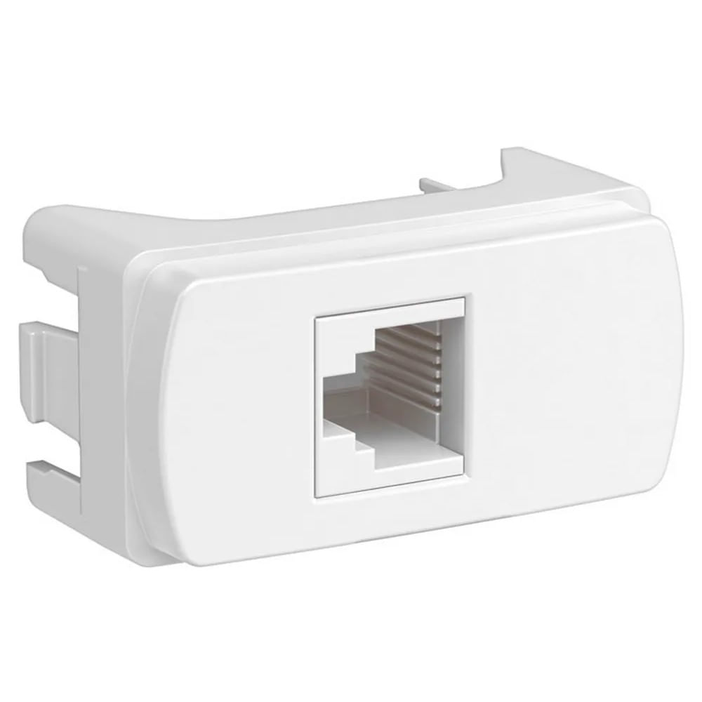 Módulo Tomada Rj11 2 Fios 1m Branco Miluz Schneider