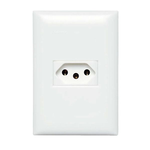 Tomada 4x2 20A com placa branca Thesi Bticino
