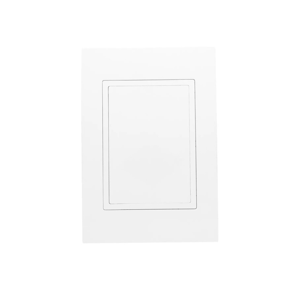 Placa 4x2 Cega Com Suporte Branca Ravenna Dicompel