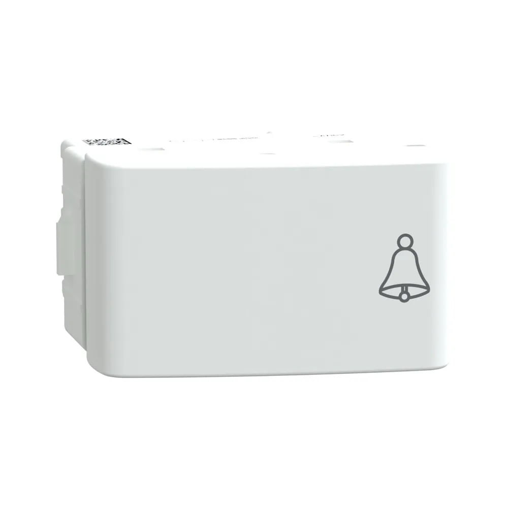 Módulo Pulsador Para Campainha 10A 250V Branco Fosco Lunare Up Schneider