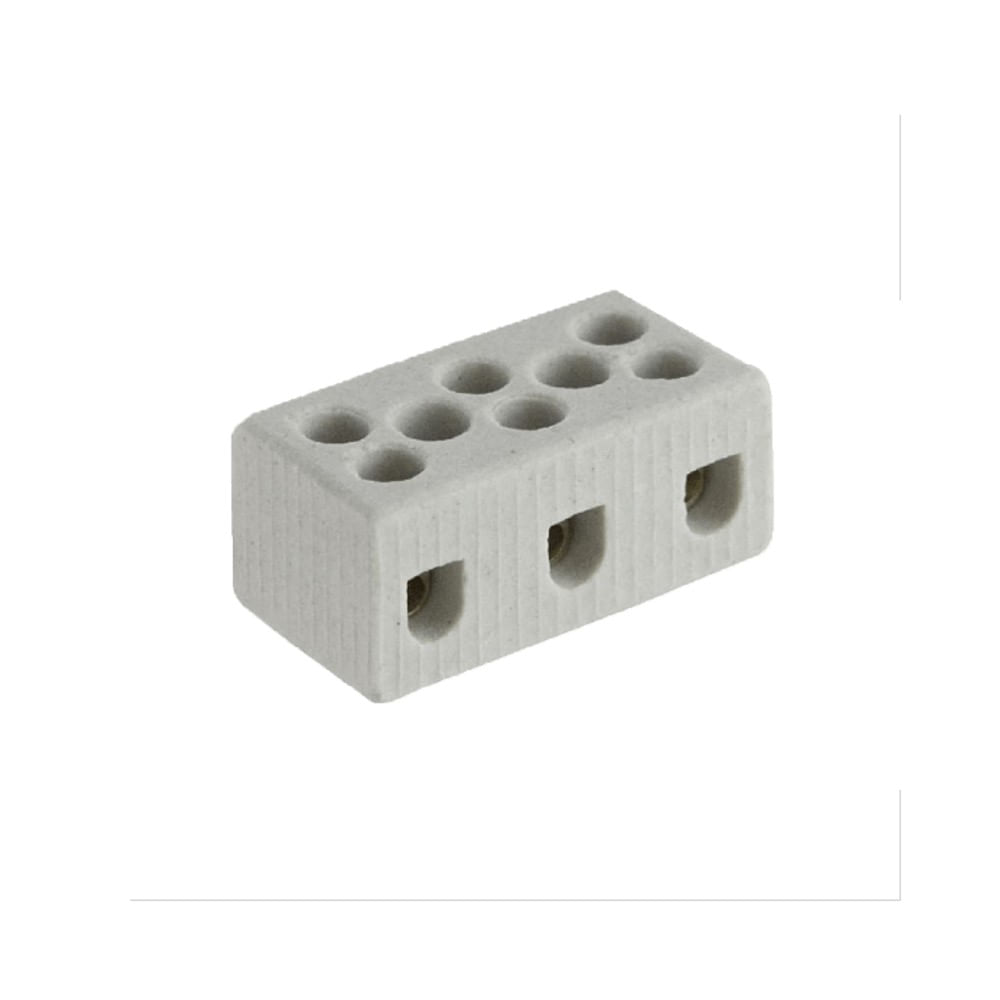 Conector De Porcelana Tripolar 16mm Bricopack
