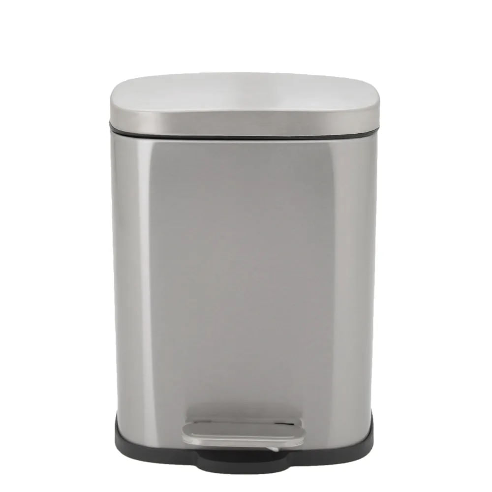 Lixeira Inox Retangular 5L Coisas E Coisinhas