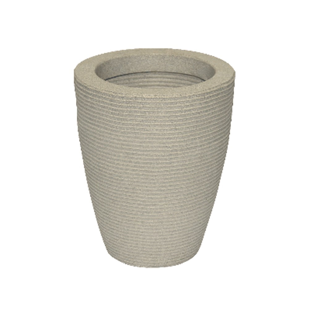 Vaso Vasap Design Cone Riscato Alt: 45 cm. X Larg: 30 cm. Mármore Branco