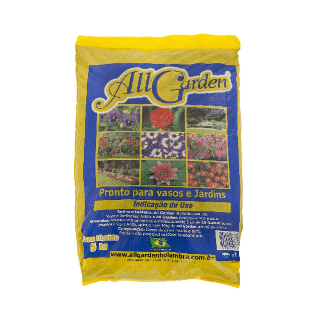 Turfa All Garden para Vasos, Floreiras e Jardins 5kg