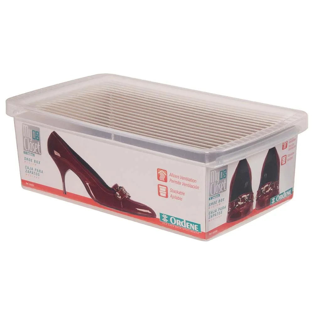 Caixa Para Sapatos Media 6,5 Litros My Closet Cristal Ordene