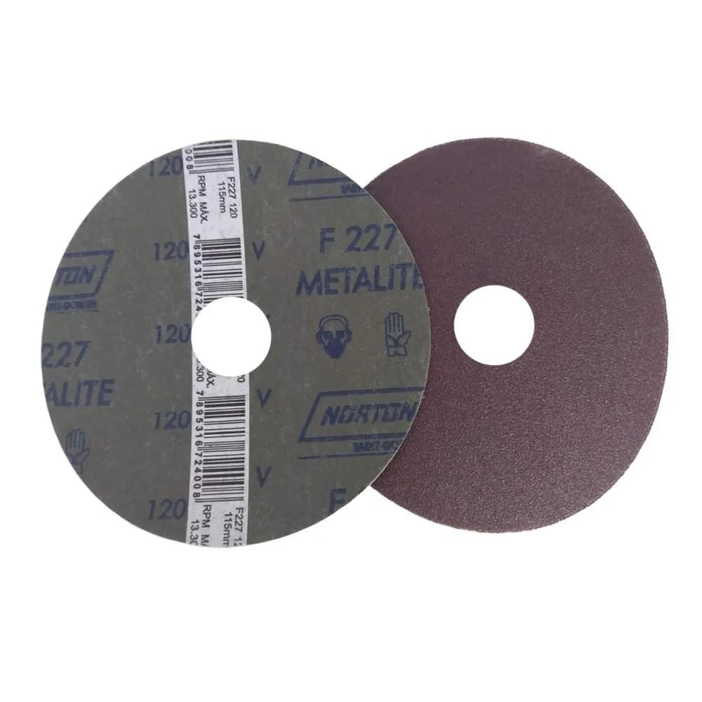 Disco Lixa Grana 120 115X22,23mm Para Metal Norton