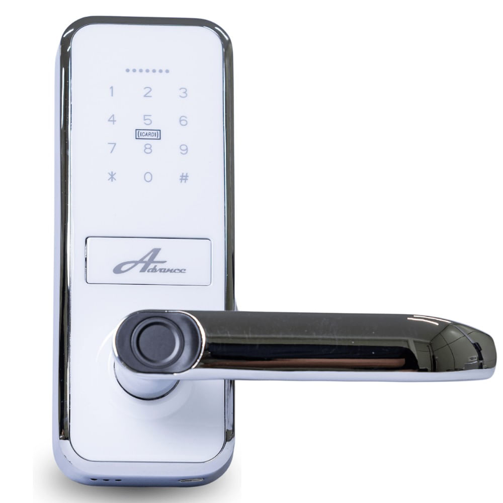 Fechadura Eletronica De Embutir Modelo 8500 A Branca - Advance