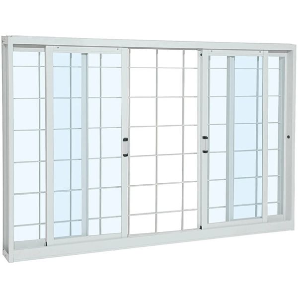 Janela de Correr Sasazaki 4 Folhas Pratika 120x200x12cm com Grade
