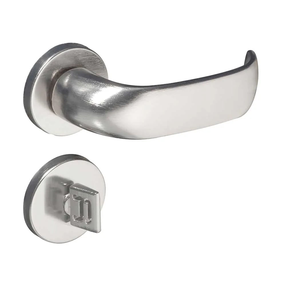 Fechadura para Banheiro de Aço Zamac Contemporânea 55mm Cromada Pado