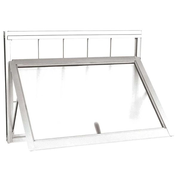 Janela Maxim-Ar Aço Branco Grade Quadriculada 40x60x8 Prátika Sasazaki