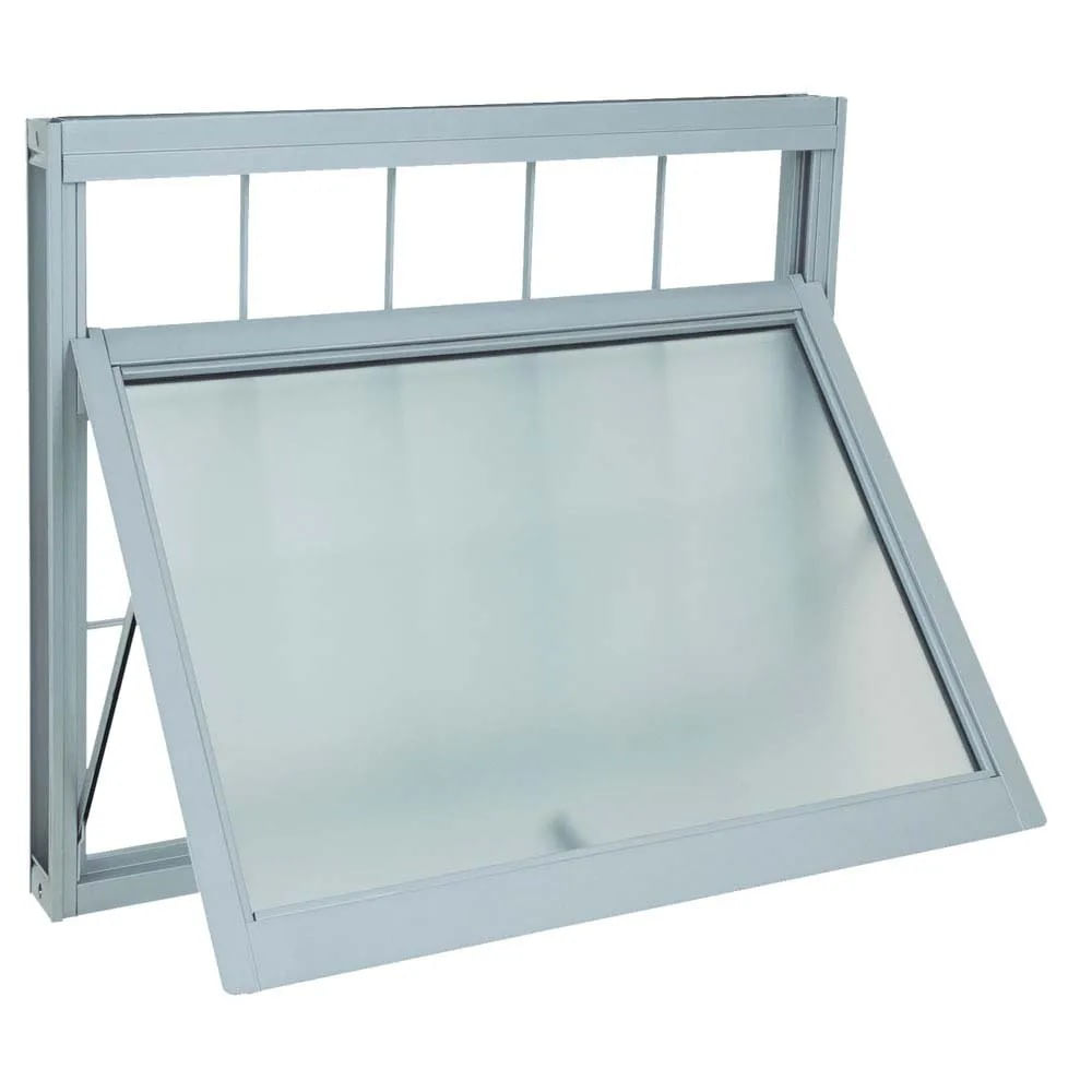 Janela Maxim-Ar Aço Branco Grade Quadriculada 60x60x8 Prátika Sasazaki