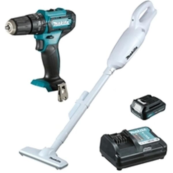 Combo De Parafusadeira/Furadeira A Bateria 12V E Aspirador De Pó Hp333 Cl106 Makita