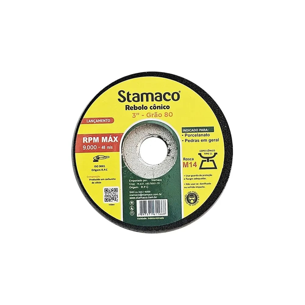 Rebolo Conico 3   G80   Stamaco