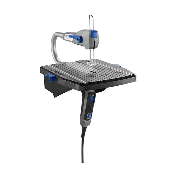 Moto-Saw Serra Tico-tico de Bancada com 2 Acoplamentos, 10 Acessórios e Maleta 220V Dremel