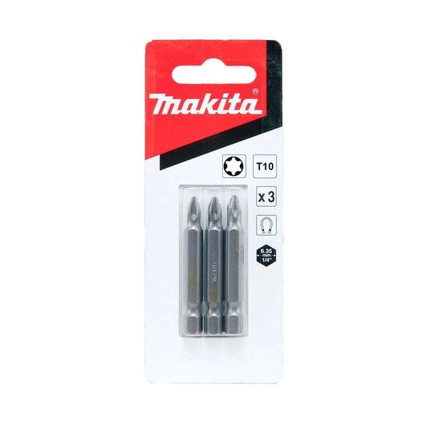 Jogo de 3 Pontas Bits Torx T10 50mm Makita B25373
