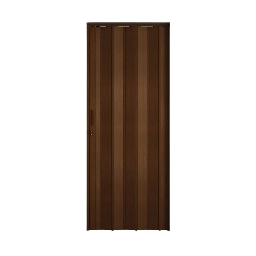 Porta Sanfonada de PVC 84x210cm com Trinco Imbuia BCF