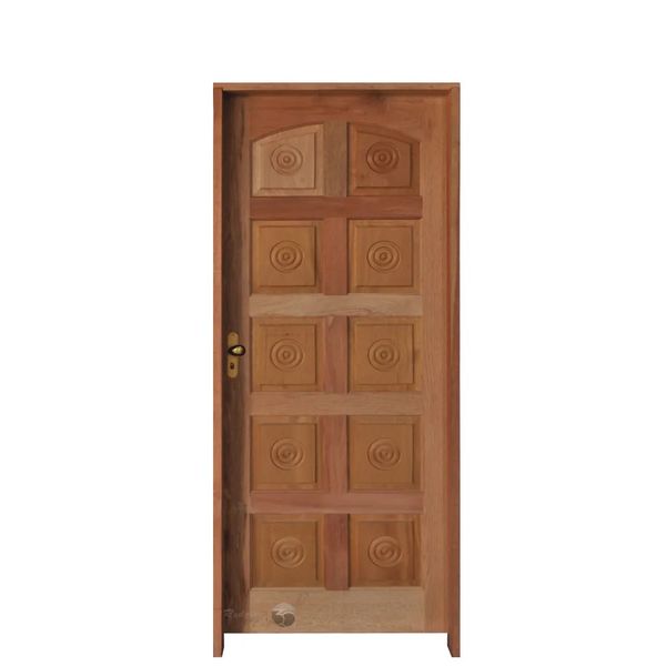 Kit Porta de Madeira Torneada 10 Bicos 210x82x12cm Lado Direito Rodam