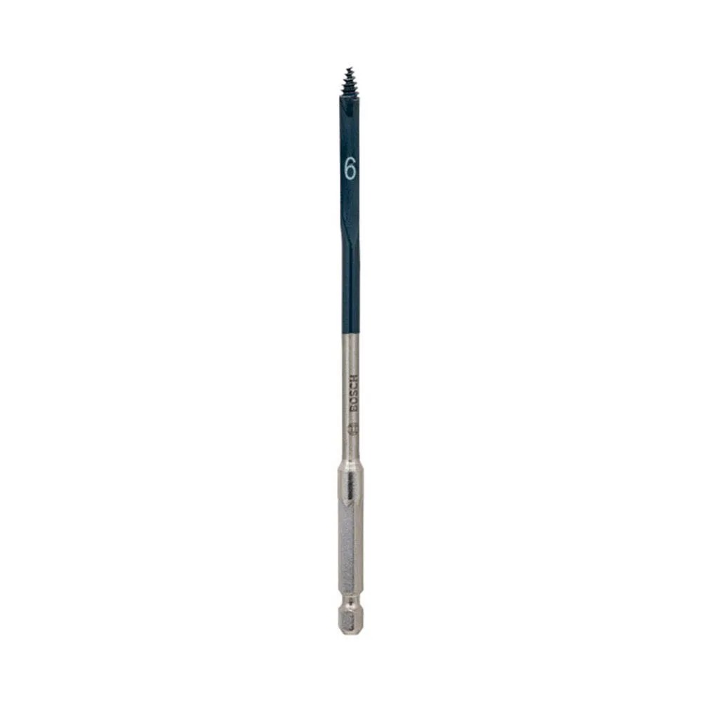 Broca Chata para Madeira Bosch Self Cut Speed 6,0mm com Haste Hexagonal 1/4"