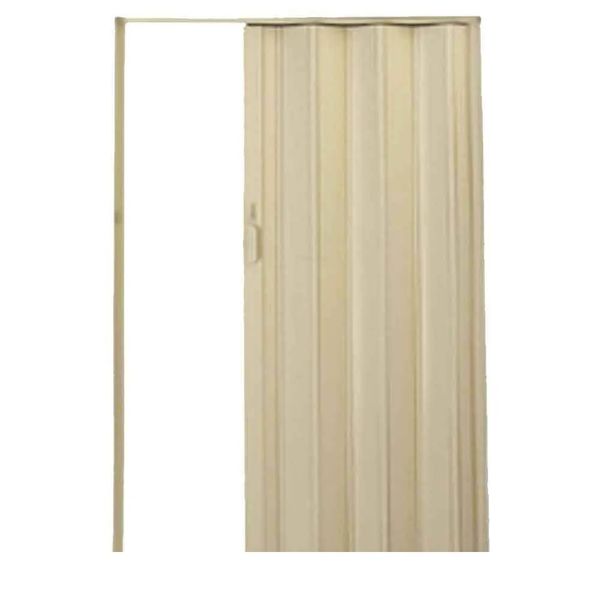 Porta Sanfonada de PVC Plast 210x60cm com Trinco Bege BCF
