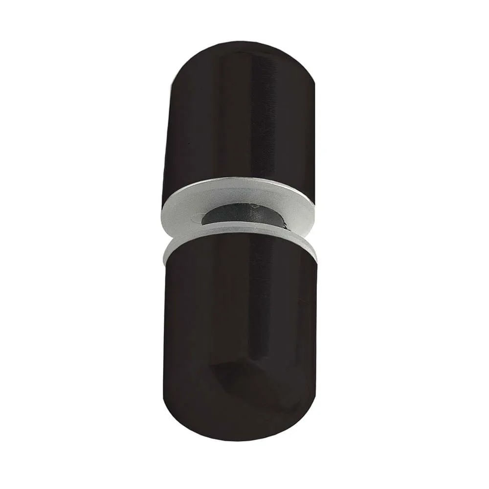 Puxador para Box Fixtil em Alumínio Preto 7,6 cm