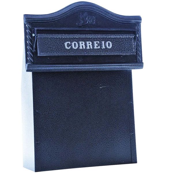 Caixa de correio Jornal Class Eco preta Pintart