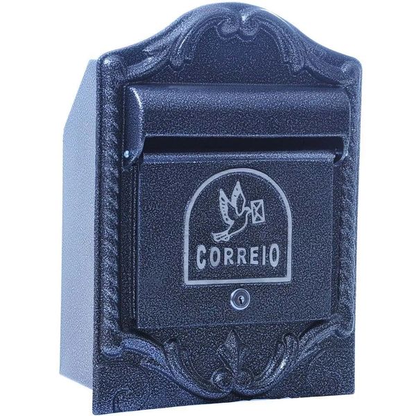 Caixa de Correio de Embutir Beta Frontal Eco Preta Pintart Caixa de correio Beta Frontal Eco preta Pintart