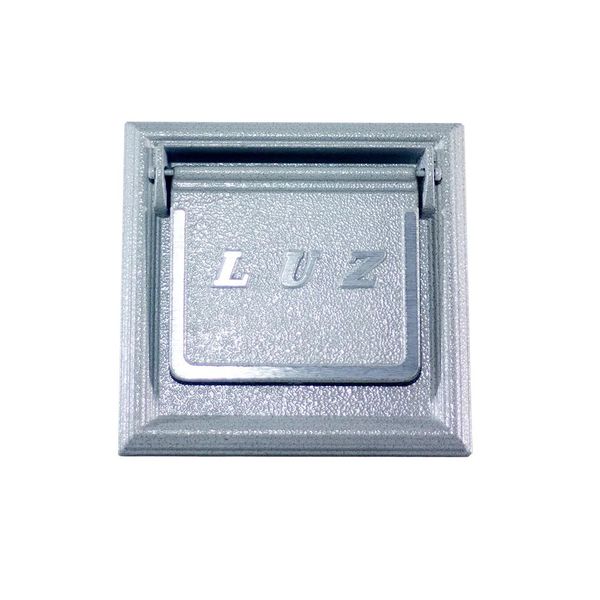 Visor de Luz Reto de Embutir de Alumínio Branco Eco Pintart Visor de luz reto de embutir branco de alumínio Eco Pintart