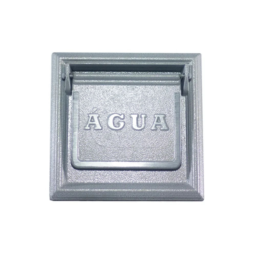 Visor de água reto de embutir branco de alumínio Eco Pintart