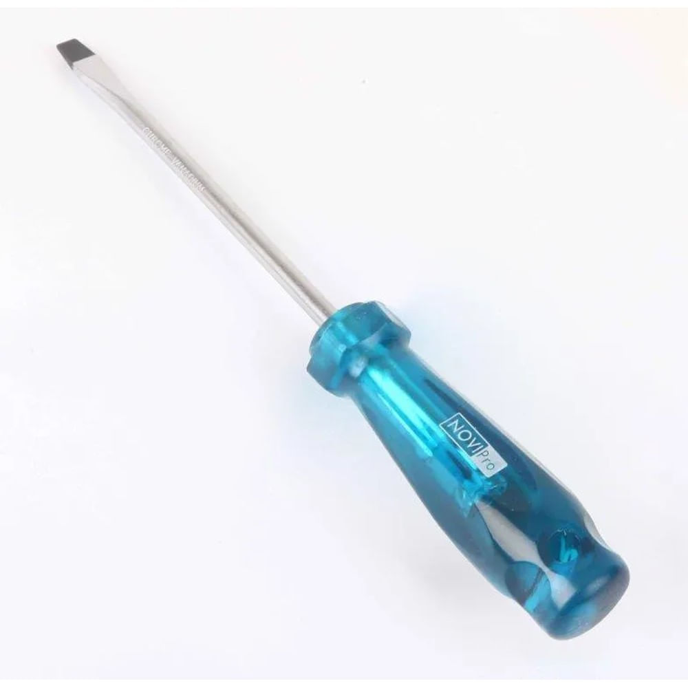 Chave de Fenda Imantada 8x150mm (5/16x6") Transparente Novipro Chave de Fenda Transparente 8x150mm (5/16x6") Novipro