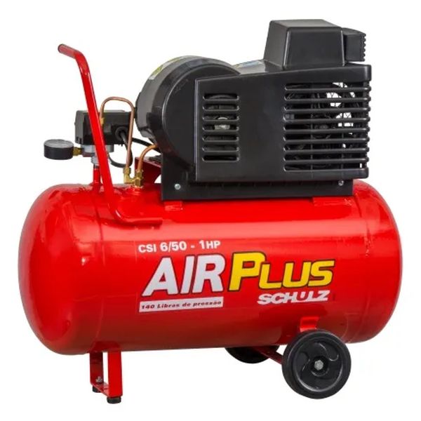 Compressor de Ar Pistão Schulz Air Plus CSL 6/50 1,5 CV Bivolt Compressor De Ar Alternativo De Pistão Air Plus Schulz CSL 6/50 MM2PHz1 127/220 1,5CV