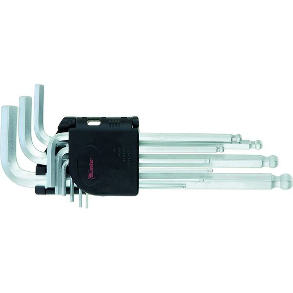 Jogo de Chave Allen Longa MTX com Ponta Abaulada 9 Peças 1,5-10mm Aço CrV Jogo De Chave Allen Longa 1,5 -10 Crv 9 Pcs Ponta Abaulada